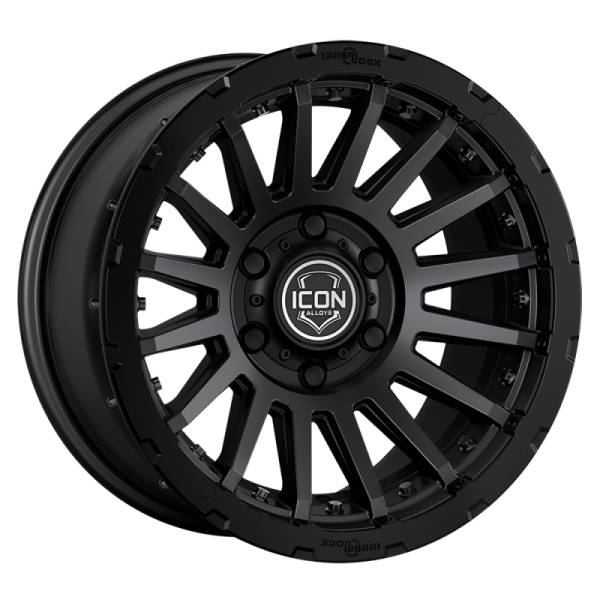 ICON Recon Pro 17x8.5 5 x 150 25mm Offset 5.75in BS Satin Black Wheel | 23617855557SB - Image 1