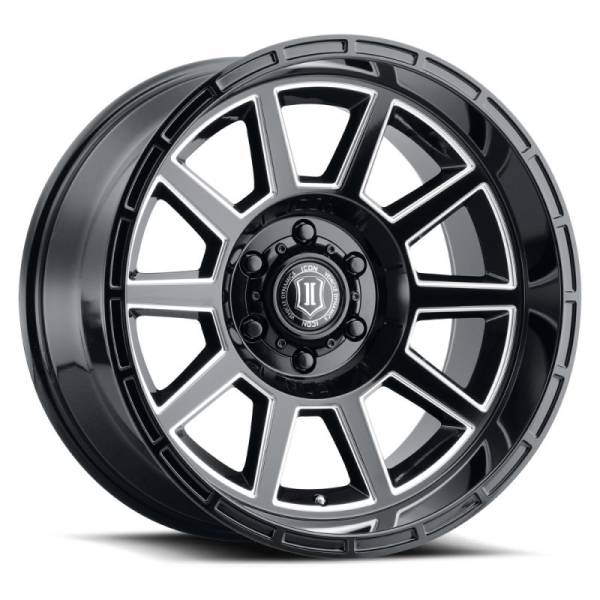 ICON Recoil 20x10 5x150 -24mm Offset 4.5in BS Gloss Black Milled Spokes Wheel | 6220105545GBMW - Image 1