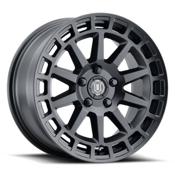 ICON Journey 17x8.5 5x108 38mm Offset 6in BS Satin Black Wheel | 7117803160SB - Image 1