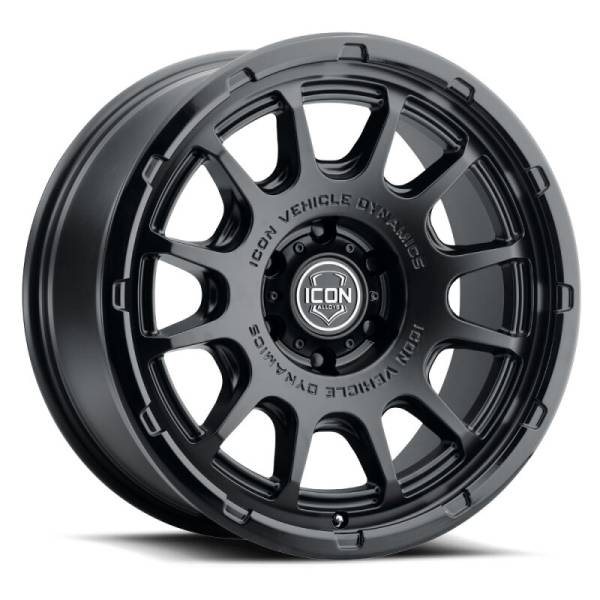 ICON Alloys Rancho 20x9 / 5x5 / -12mm / 4.5in BS DBL Black Wheel | 8420907345DB - Image 1