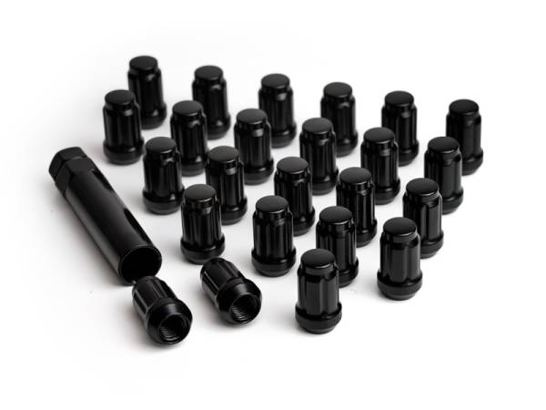 ICON Alloys Lug Nut Kit Black - 1/2in - 24 Lug Nuts w/ Key | 89122024B - Image 1
