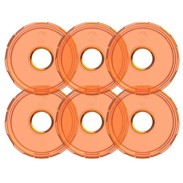 KC Hilites - KC HiLiTES Cyclone V2 LED - Replacement Lens - Amber - 6-PK | 4412 - Image 1