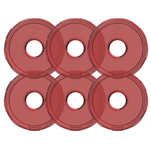 KC Hilites - KC HiLiTES Cyclone V2 LED - Replacement Lens - Red - 6-PK | 4413 - Image 1