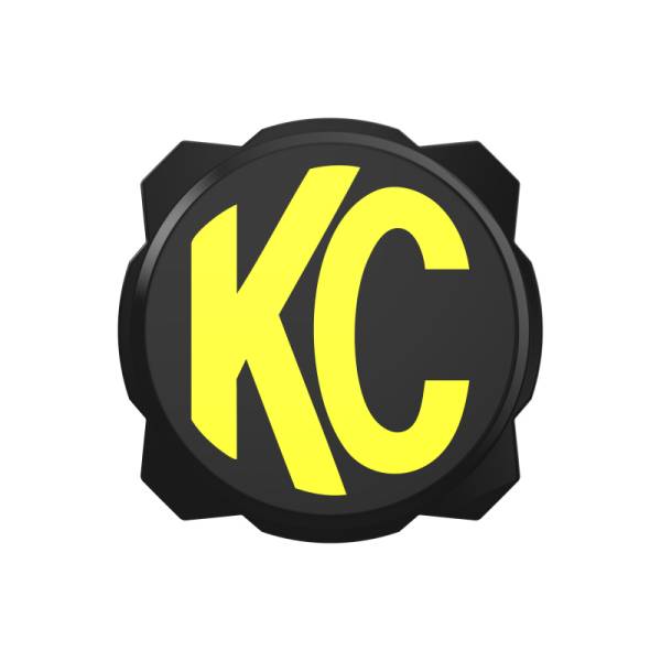 KC Hilites - KC HiLiTES 6in. Hard Cover for Gravity Pro6 LED Lights (Single) - Black w/Yellow KC Logo | 5111 - Image 1