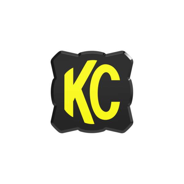 KC Hilites - KC HiLiTES FLEX ERA 1 Single Light Cover ONLY (Black/Yellow KC Logo) | 5328 - Image 1