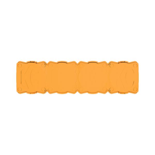 KC Hilites - KC HiLiTES FLEX ERA LED Light Bar 10in. Light Shield - Amber (SHIELD ONLY) | 5333 - Image 1