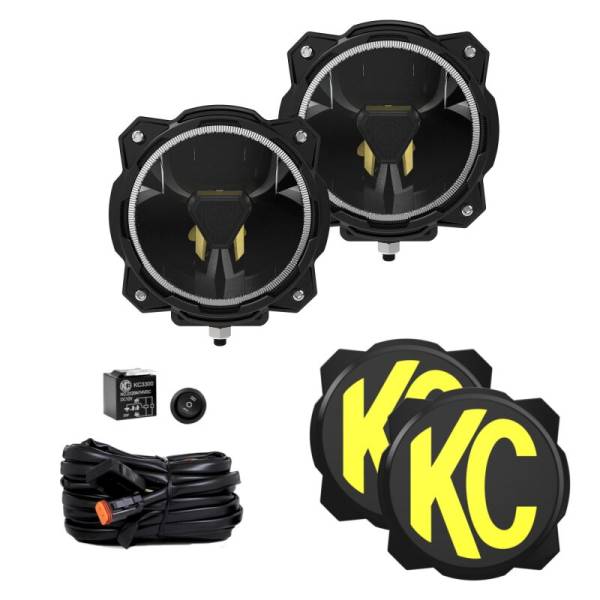 KC Hilites - KC HiLiTES Gravity Titan LED 6in. - Pair Pack (Wide-40 Beam) | 91403 - Image 1