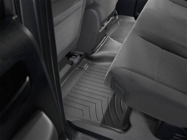 WeatherTech 07+ Toyota Tundra Double Cab Rear FloorLiner - Black | 440932 - Image 1