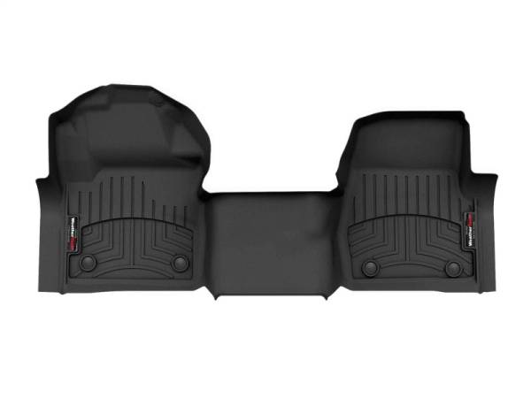 WeatherTech 23-24 Ford F-250/350/450/550 Over The Hump/Vinyl Floor Front FloorLiner - Black | 4410351V - Image 1