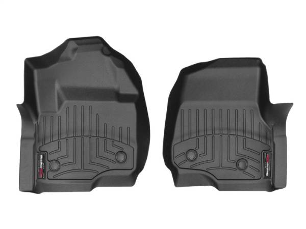 WeatherTech 2017+ Ford F-250/F-350/F-45-/F-550 Vinyl Front FloorLiner - Black (Super Cab-Suber Crew) | 4410511V - Image 1