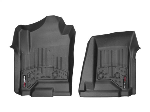 WeatherTech - WeatherTech 15+ GMC Sierra/Denali 3500HD Vinyl Front FloorLiner BLK - Crew Cab (no 4x4 Floorshifter) | 4412661V - Image 1