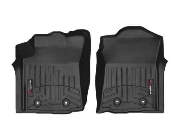WeatherTech - WeatherTech 2018+ Toyota Tacoma Front FloorLiner - Black (Manual Trans - Double/Access Cab) | 4413011 - Image 1