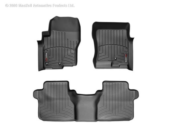 WeatherTech - FloorMat WeatherTech 05-11 Nissan Frontier Front and Rear Floorliners - Black | 441761-440473 - Image 1