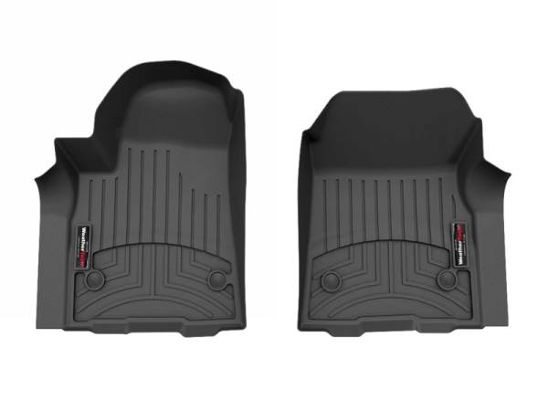 WeatherTech - WeatherTech 2024 Chevrolet/GMC Silverado/Sierra EV w/Carpet Floor Front FloorLiner - Black | 4419031 - Image 1