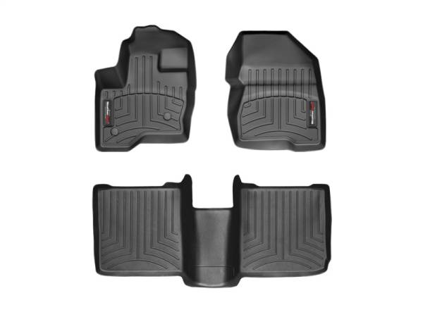 WeatherTech - FloorMat WeatherTech 09-11 Ford Flex Front and Rear Floorliners - Black | 443121-442082 - Image 1