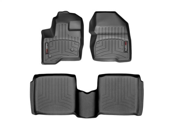 WeatherTech - FloorMat WeatherTech 10-14 Lincoln MKT Front and Rear Floorliners - Black | 443121-446502 - Image 1