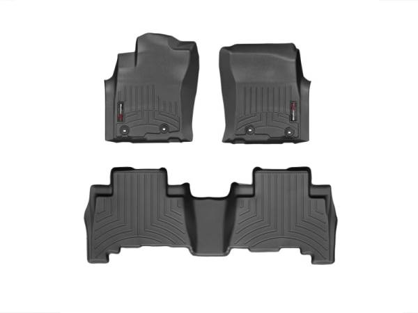 WeatherTech - Floor Mat Set FloorMat WeatherTech 13+ Toyota 4Runner Front and Rear Floorliners - Black | 444931-442862 - Image 1