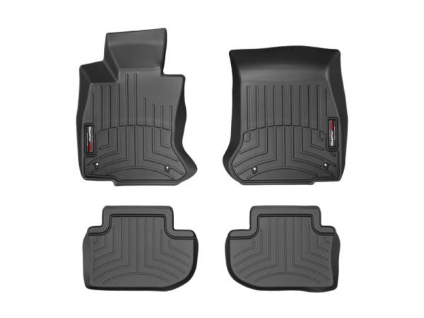 WeatherTech - Floor Mat Set FloorMat WeatherTech 12+ BMW 6-Series Front and Rear Floorliners - Black | 445081-443723 - Image 1