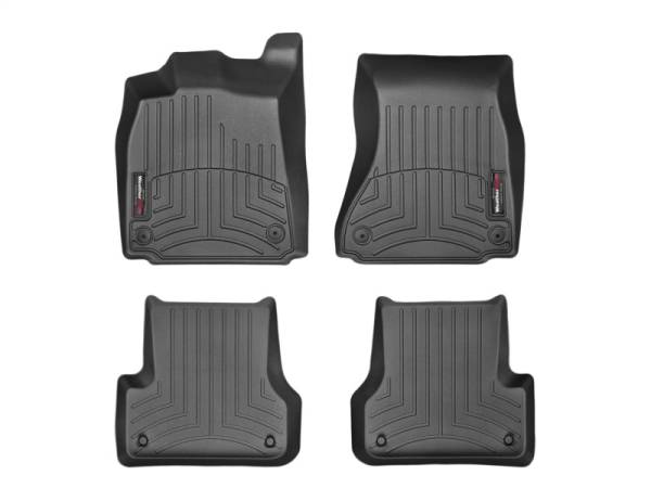 WeatherTech - Floor Mat Set FloorMat WeatherTech 12+ Audi A6/S6/A7 Front and Rear Floorliners - Black | 445641-443742 - Image 1