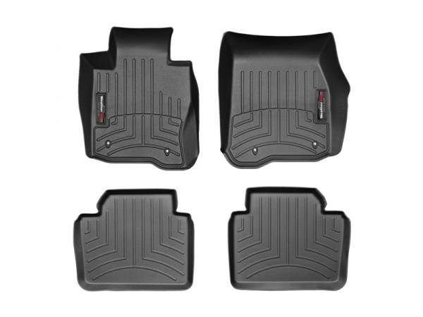 WeatherTech - FloorMat WeatherTech 14+ BMW 4-Series Gran Coupe Front and Rear Floorliners - Black (Fits xDrive Models Only) | 445701-444102 - Image 1