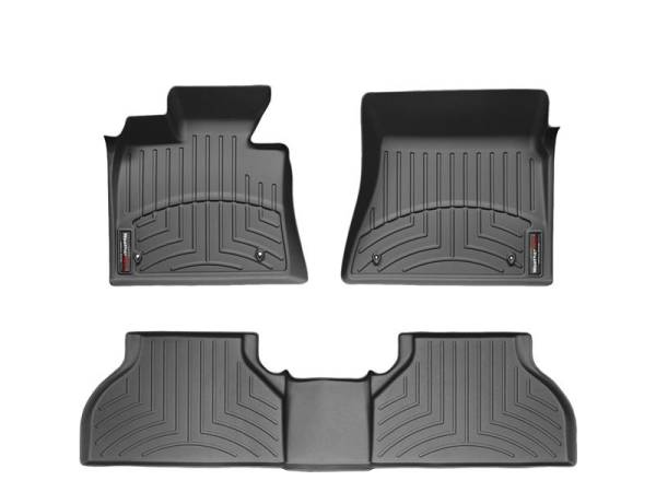 WeatherTech - FloorMat WeatherTech 11+ Toyota FJ Cruiser Front and Rear Floorliners - Black | 446041-443112 - Image 1