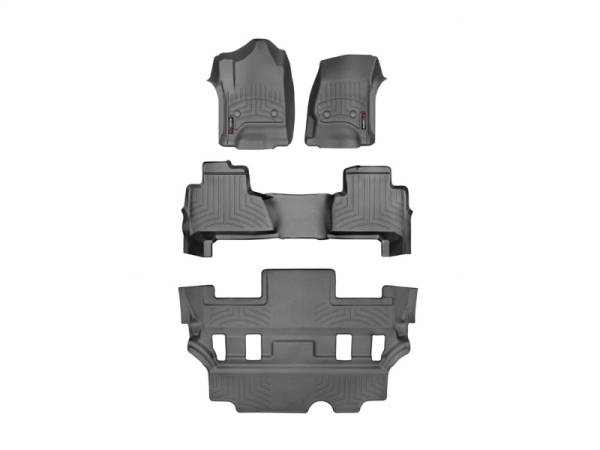 WeatherTech - FloorMat WeatherTech 2015 Chevrolet Tahoe Front Rear Rear Floor FloorLiners - Black | 44607-1-2-7 - Image 1