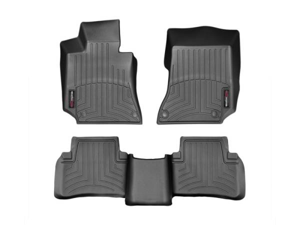 WeatherTech - FloorMat WeatherTech 15+ Mercedes-Benz E-Class Front and Rear Floorliners - Black | 446811-442583 - Image 1