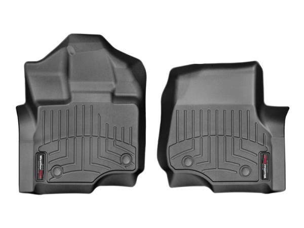 WeatherTech - WeatherTech 2015+ Ford F-150 SuperCrew/SuperCab Front FloorLiner - Black | 446971V - Image 1