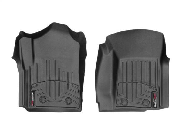 WeatherTech - WeatherTech 15+ Chevy Silverado 3500 Regular Cab w/o Floor Shift & No PTO Front FloorLiners - Black | 449181V - Image 1