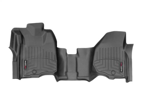 WeatherTech 12-16 Ford F-250/F-350/F-450/F-550 Vinyl Front FloorLiner - Black (SuperCrew/SuperCab) | 449591V - Image 1