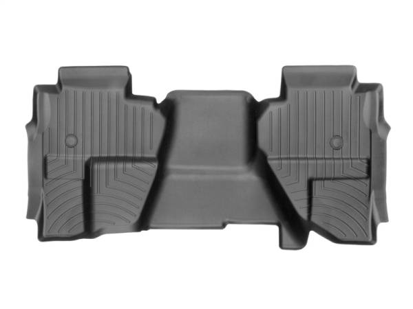 WeatherTech - WeatherTech 2014+ GMC Sierra/Sierra Denali 1500 Rear FloorLiner - Black (Vinyl Floors/Double Cab) | 449662V - Image 1