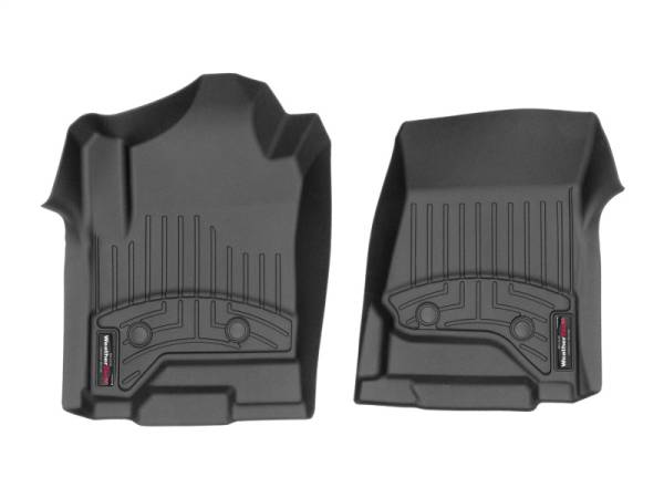 WeatherTech - WeatherTech 2014+ Chevrolet Silverado 1500 Vinyl Front FloorLiner - Black (Double/Crew Cab) | 449681V - Image 1