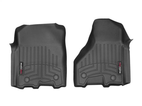 WeatherTech - WeatherTech 2012+ Dodge Ram 2500/3500 (Vinyl Floor/Auto Trans/Crew Cab) Front FloorLiners - Black | 449771V - Image 1