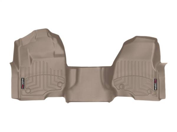 WeatherTech - WeatherTech 17+ Ford F-250/F-350/F-450 Front FloorLiner - Tan (w/ First Row Bench Seats) | 4510321 - Image 1