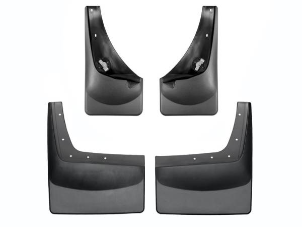 WeatherTech - WeatherTech 01-07 Ford F250/F350/F450/F550 No Drill Mudflaps - Black | 110001-120029 - Image 1