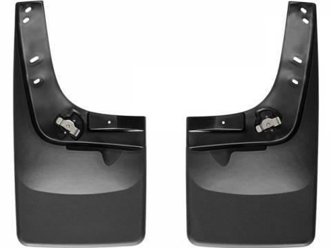 WeatherTech - WeatherTech 11+ Ford F250/F350/F450/F550 No Drill Mudflaps - Black | 110031-120030 - Image 1