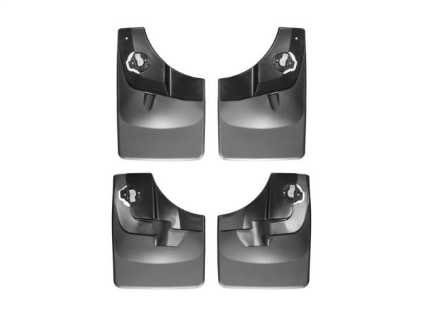 WeatherTech - WeatherTech 15-20 Ford F-150 (w/Fender Lip Molding) No Drill Mudflaps - Black | 110044-120044 - Image 1