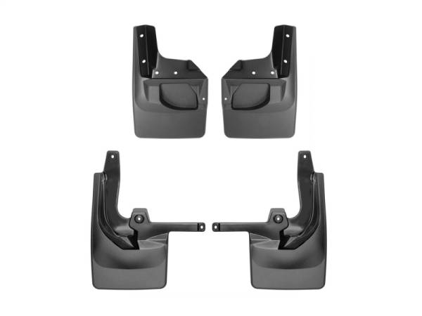 WeatherTech - WeatherTech 2018 + Jeep Wrangler No Drill Mudflaps - Black | 110097-120099 - Image 1