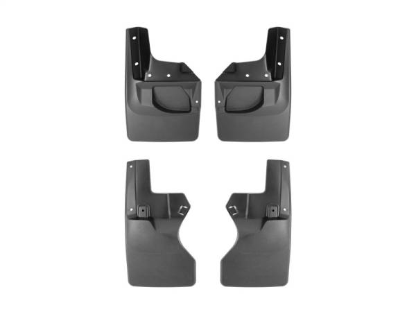 WeatherTech - WeatherTech 20-23 Jeep Gladiator Sport/Sport S w/Max Tow Pkg No Drill Front & Rear MudFlaps - Black | 110097-120172 - Image 1