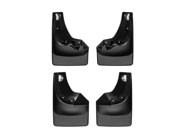 WeatherTech - WeatherTech 19-21 Chevrolet Silverado 1500 CC No Drill Mudflaps - Black | 110098-120098 - Image 1