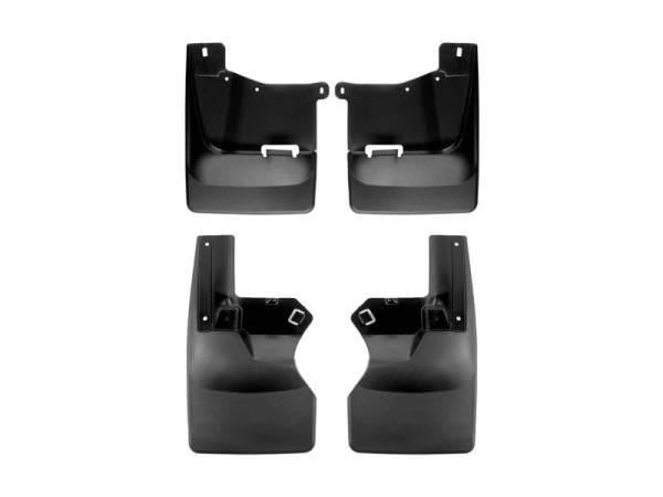 WeatherTech - WeatherTech 20-24 Chevrolet Silverado 2500/3500HD Dually w/o OE Spsh Guard No Drill Mudflaps - Black | 110118-120121 - Image 1