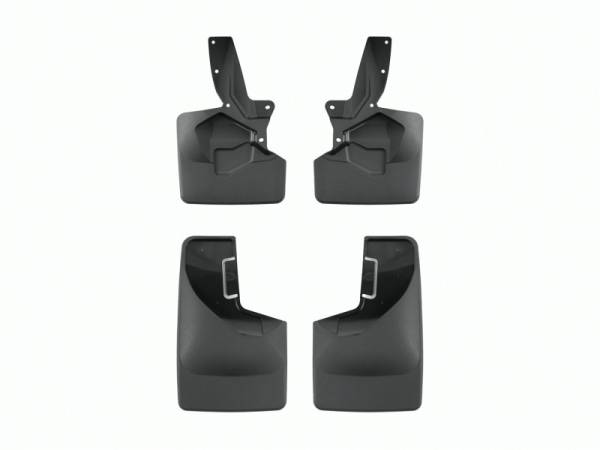 WeatherTech - WeatherTech 21-23 Ford Bronco (225/265/285 Width Tire Sizes) Front & Rear No Drill Mudflaps - Black | 110148-120151 - Image 1