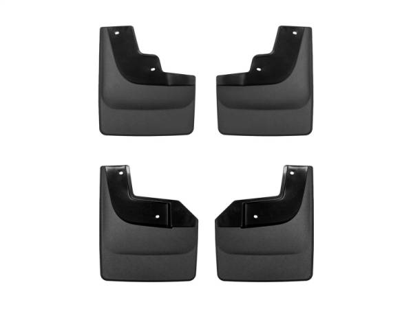 WeatherTech - WeatherTech 2021+ Ford F-150 Raptor (Incl. 37 Perf. Pkg) No Drill Front & Rear Mudflaps - Black | 110150-120150 - Image 1