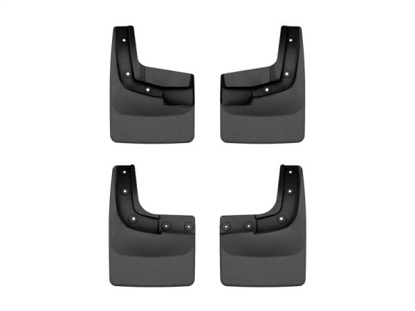 WeatherTech 2024 Ford Ranger (No Raptor) No Drill Front & Rear MudFlaps - Black | 110186-120186 - Image 1