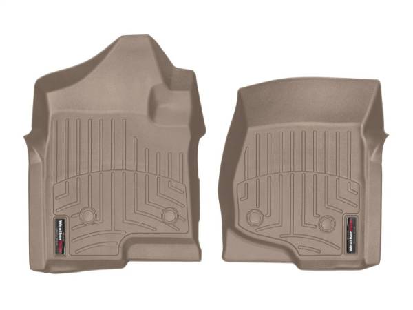 WeatherTech - WeatherTech 08-14 Chevrolet Silverado 2500/3500 Crew/Extended Cab Front FloorLiner - Tan | 4513061 - Image 1