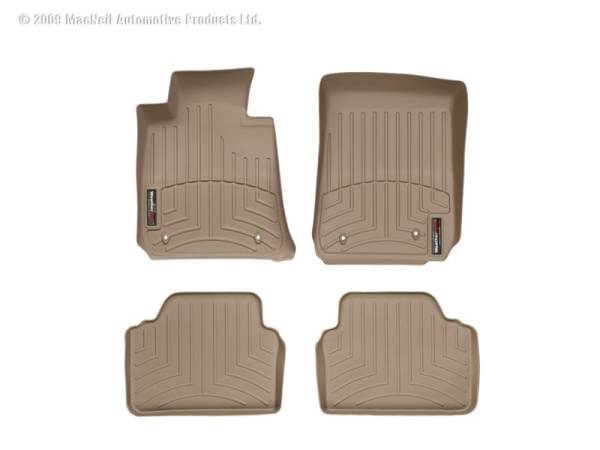 WeatherTech - FloorMat WeatherTech 06 BMW 3-Series (E90/E91) Front and Rear Floorliners - Tan | 451581-451462 - Image 1