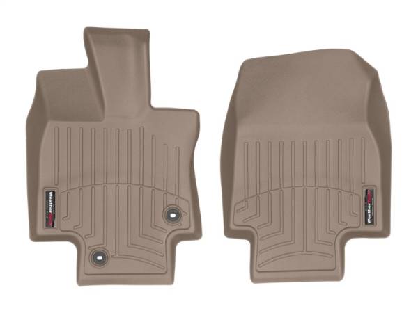 WeatherTech - WeatherTech 2020+ Toyota Highlander Front FloorLiner - Tan | 4516091 - Image 1