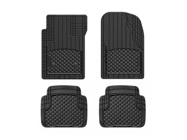 WeatherTech - WeatherTech Universal Front and Rear Trim-to-Fit Mat (4pc Set) - Black | 11TTFSB - Image 1
