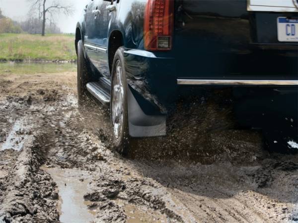 WeatherTech - WeatherTech 06-08 Dodge Ram Mega Cab No Drill Mudflaps - Black | 120007 - Image 1
