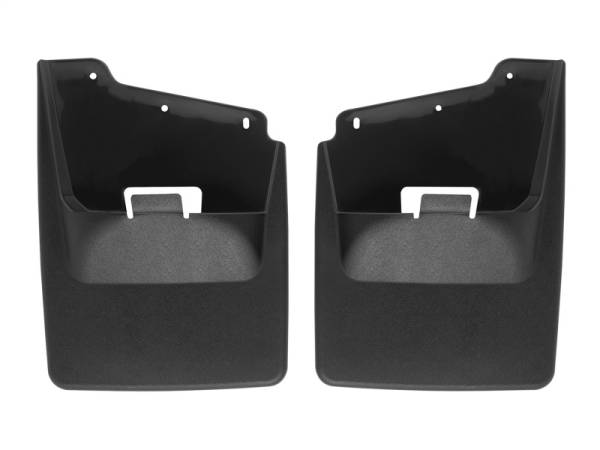 WeatherTech - WeatherTech 2020+ GMC Sierra 2500HD/3500HD Rear No Drill Mudflaps - Black | 120120 - Image 1